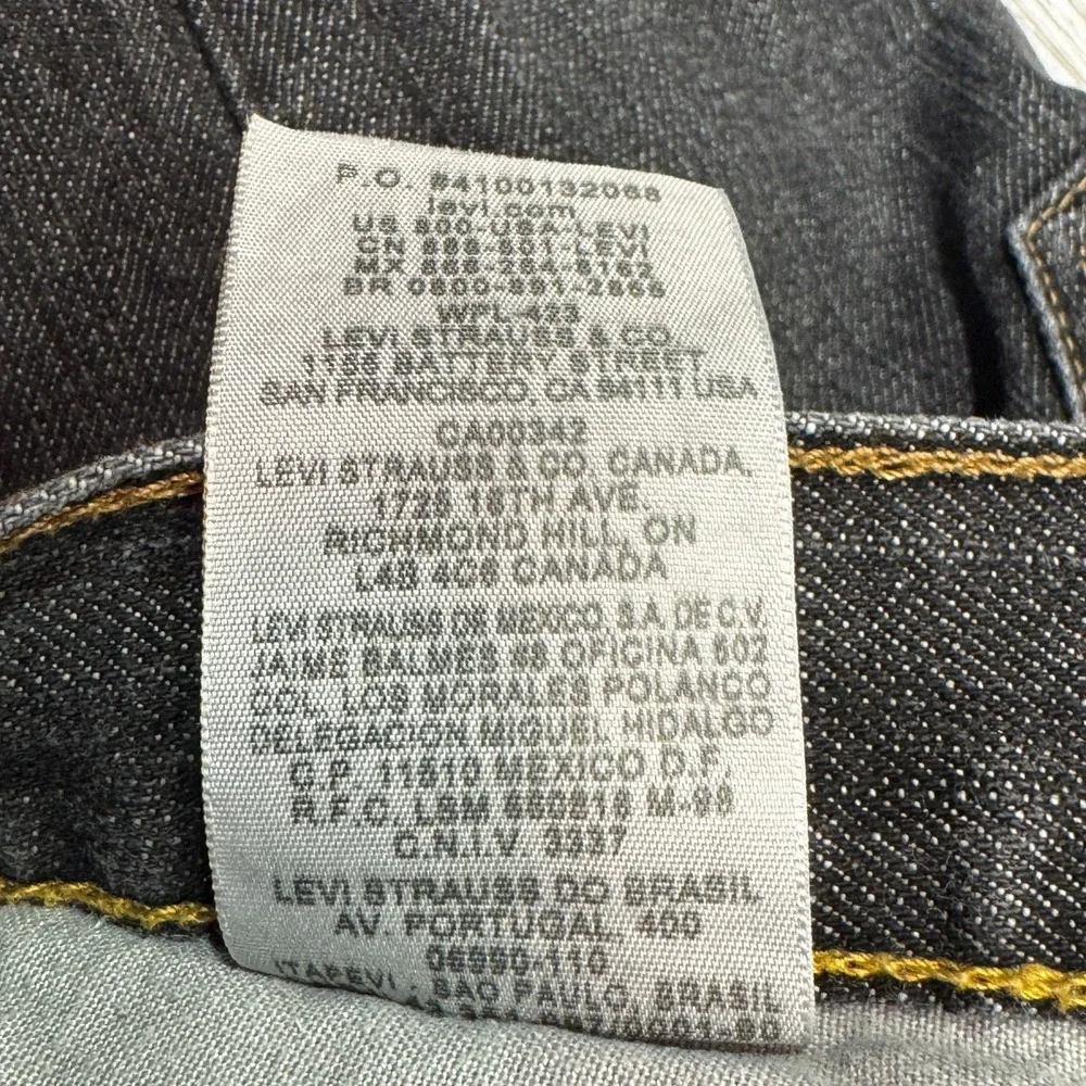 Vintage Levi's Jeans Mens 34x30 Gray 527 Low Bootcut Faded Whisker Grunge Y2K